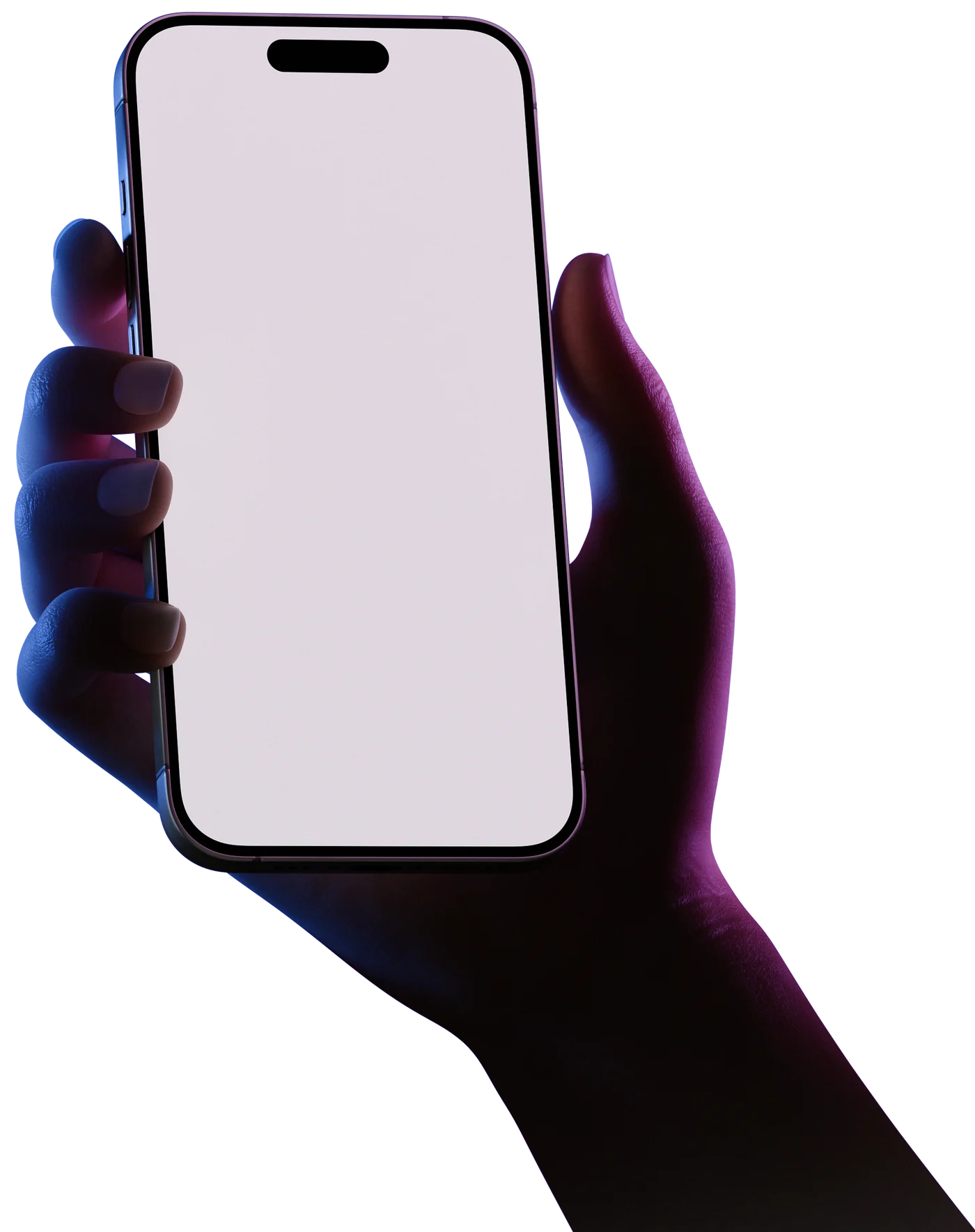 An iPhone held in one hand, cycling through WTNS: the records grid, a hair regrowth record, its progress chart, and a scrub through the time-lapse